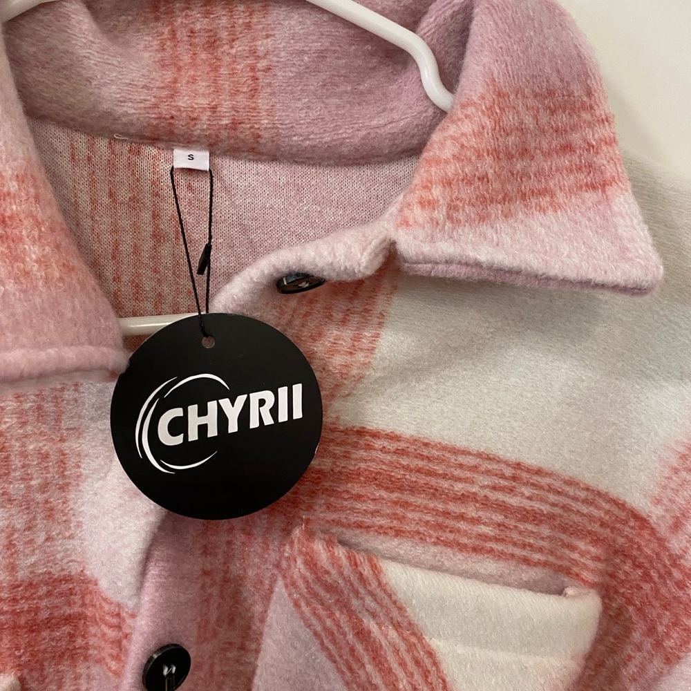 Pink Plaid Button-Up Shacket - Picture 3 of 4